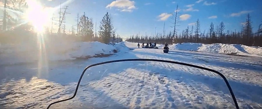 Покатушки на снегоходе
